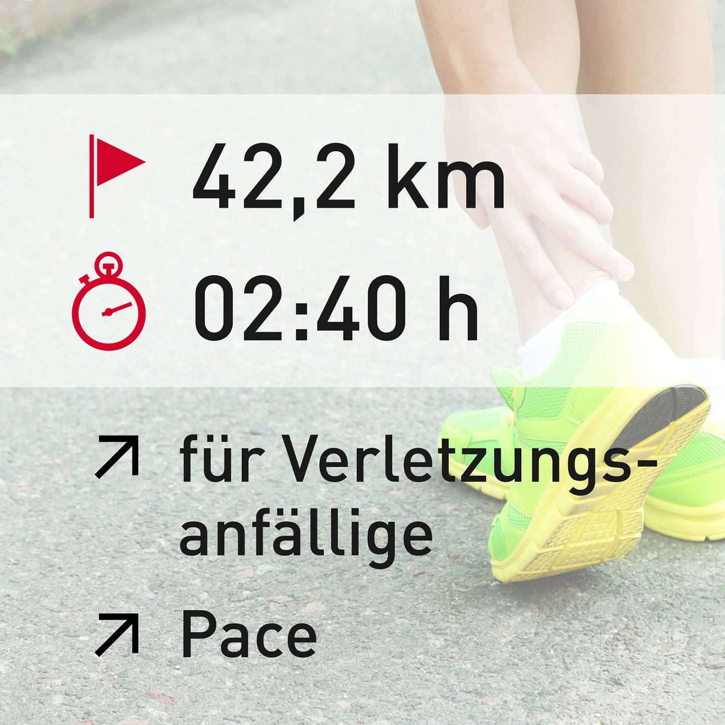 TRAININGSPLAN: 42,2 km | Verletzungsanfällige Läufer | Pace