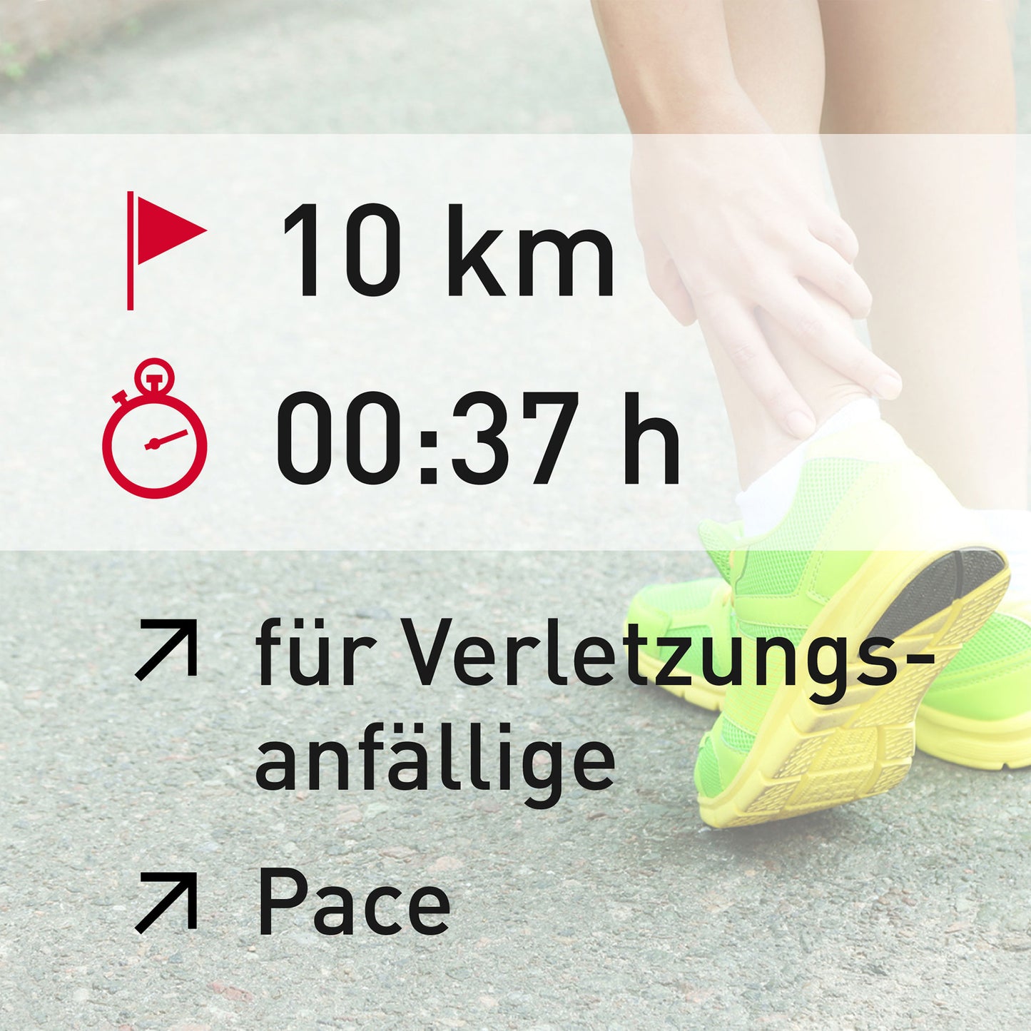 TRAININGSPLAN: 10 km | Verletzungsanfällige Läufer | Puls (%HFmax)