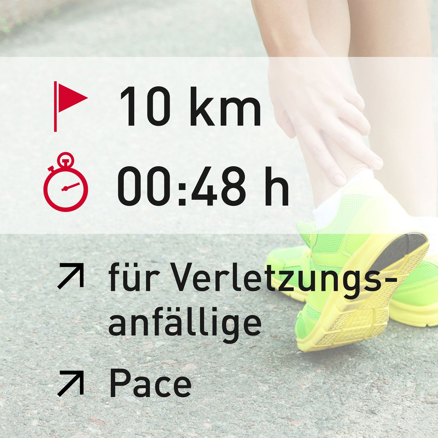 TRAININGSPLAN: 10 km | Verletzungsanfällige Läufer | Puls (%HFmax)