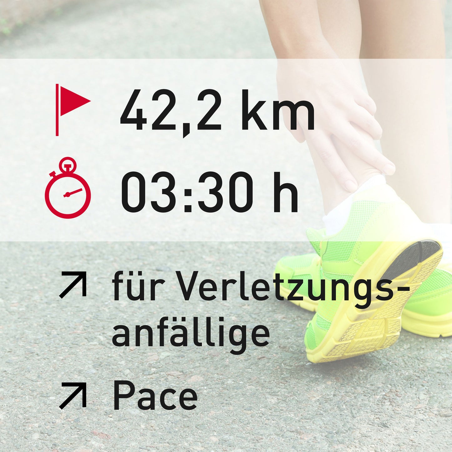 TRAININGSPLAN: 42,2 km | Verletzungsanfällige Läufer | Pace