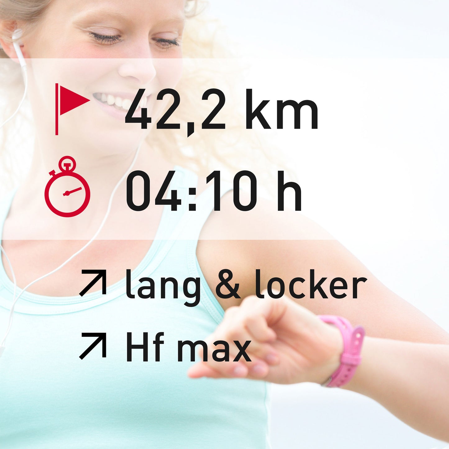 TRAININGSPLAN: 42,2 km | Distance | Puls (%HFmax)